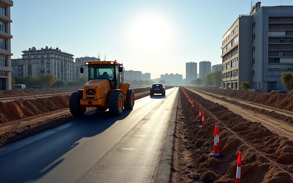 Chantier de voirie et réseaux divers, un exemple de génie civil à Lyon